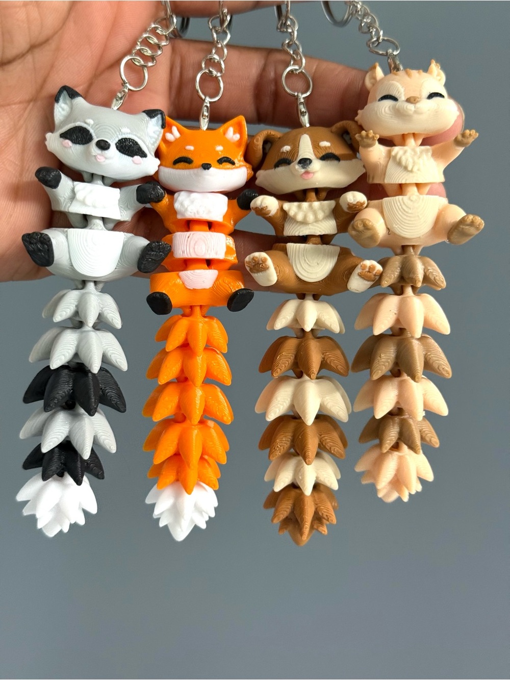 3D Wiggle Animal Keychain (1 piece) - Picture 2 of 5